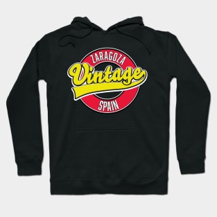 Zaragoza spain retro Hoodie